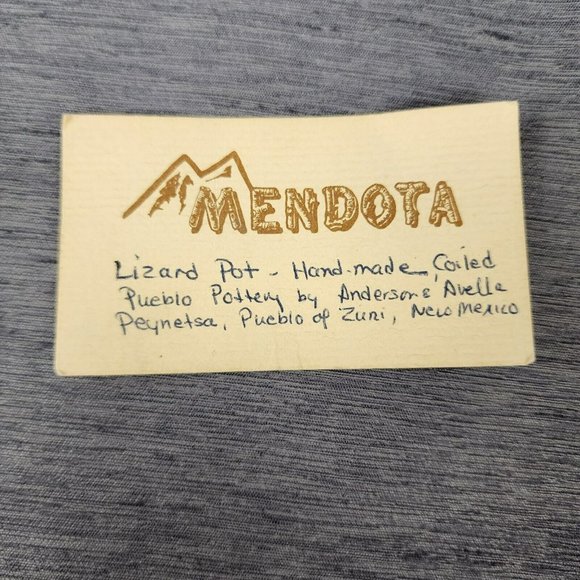 Pueblo Zuni Pottery Lizard Pot Anderson Jaime Avelia Peynetsa New Mexico Vase - Picture 9 of 10